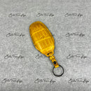 IN STOCK: GLOSSY YELLOW CROCODILE KEY COVER FOR MCLAREN