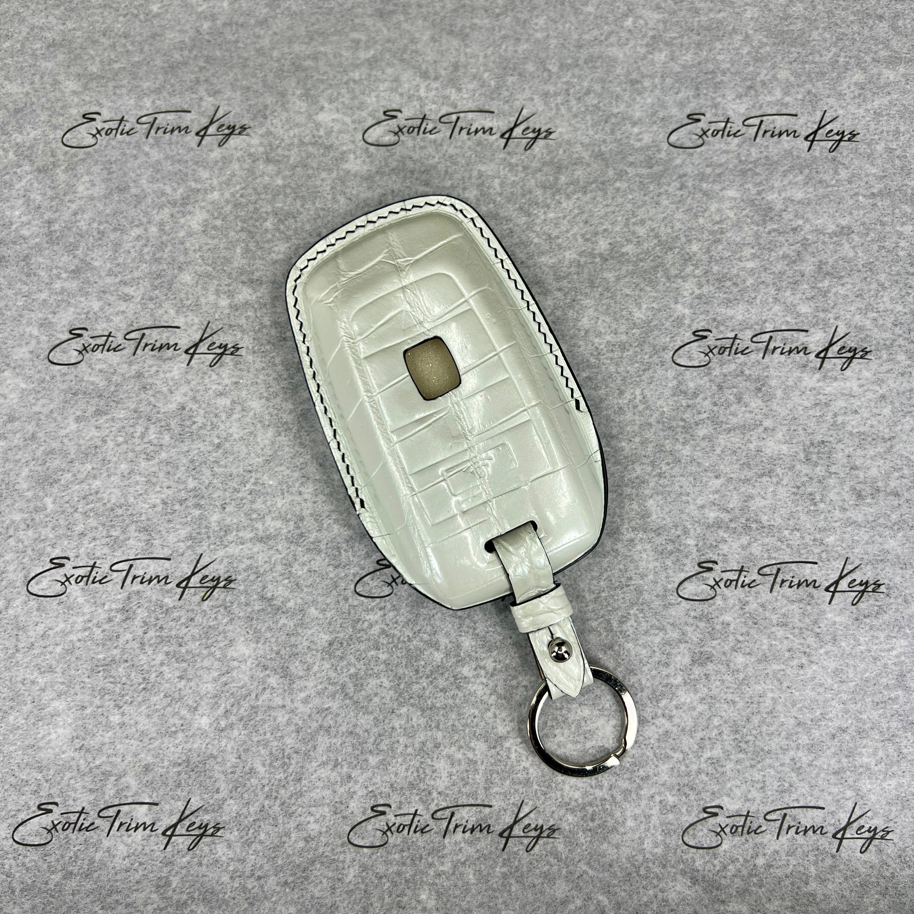 PEARL WHITE CROCODILE KEY COVER FOR ROLLS ROYCE - IN STOCK