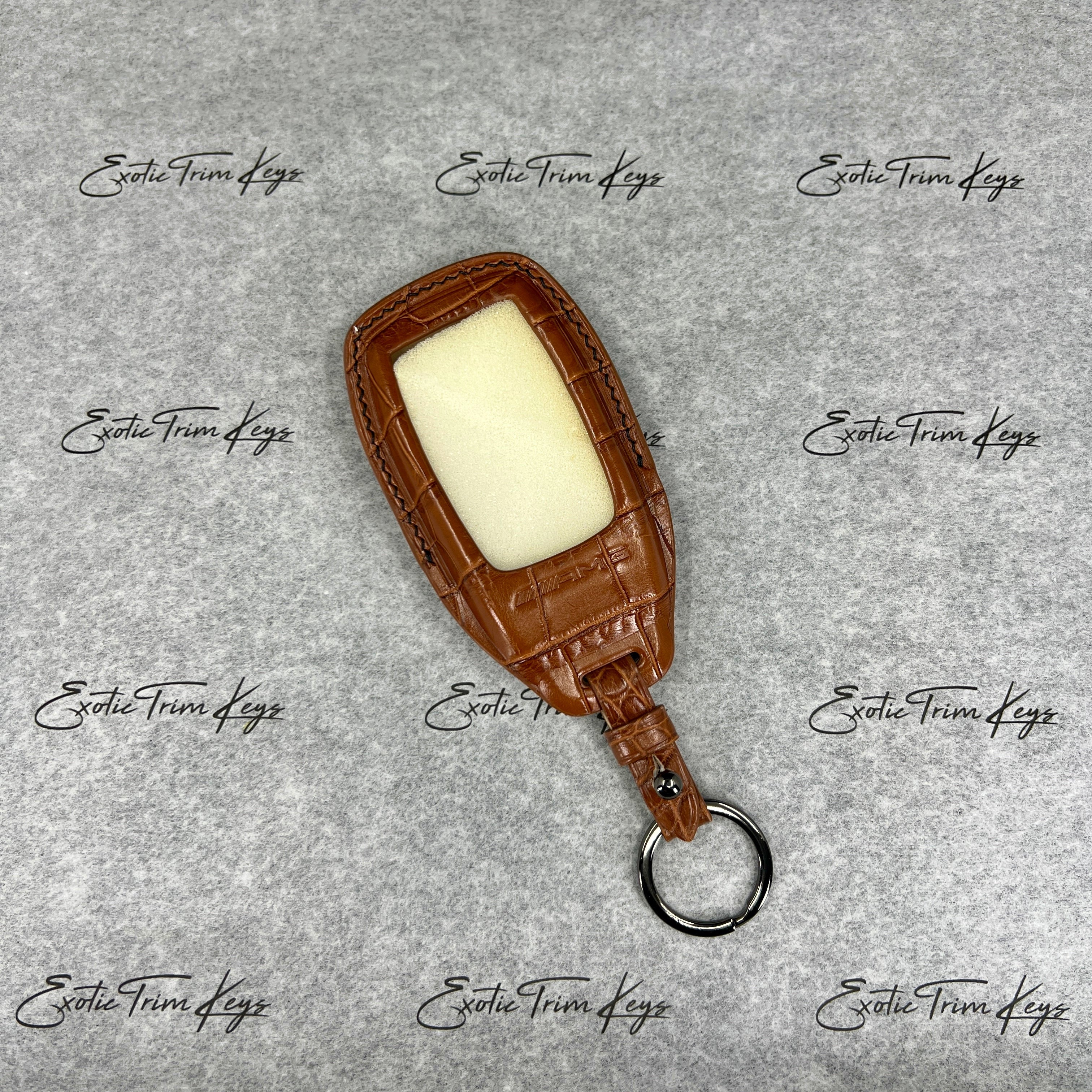 IN STOCK: CARAMEL CROCODILE KEY COVER FOR MERCEDES