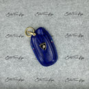 IN STOCK: ELECTRIC BLUE CROCODILE WITH BLUE DETAILS KEY COVER FOR LAMBORGHINI