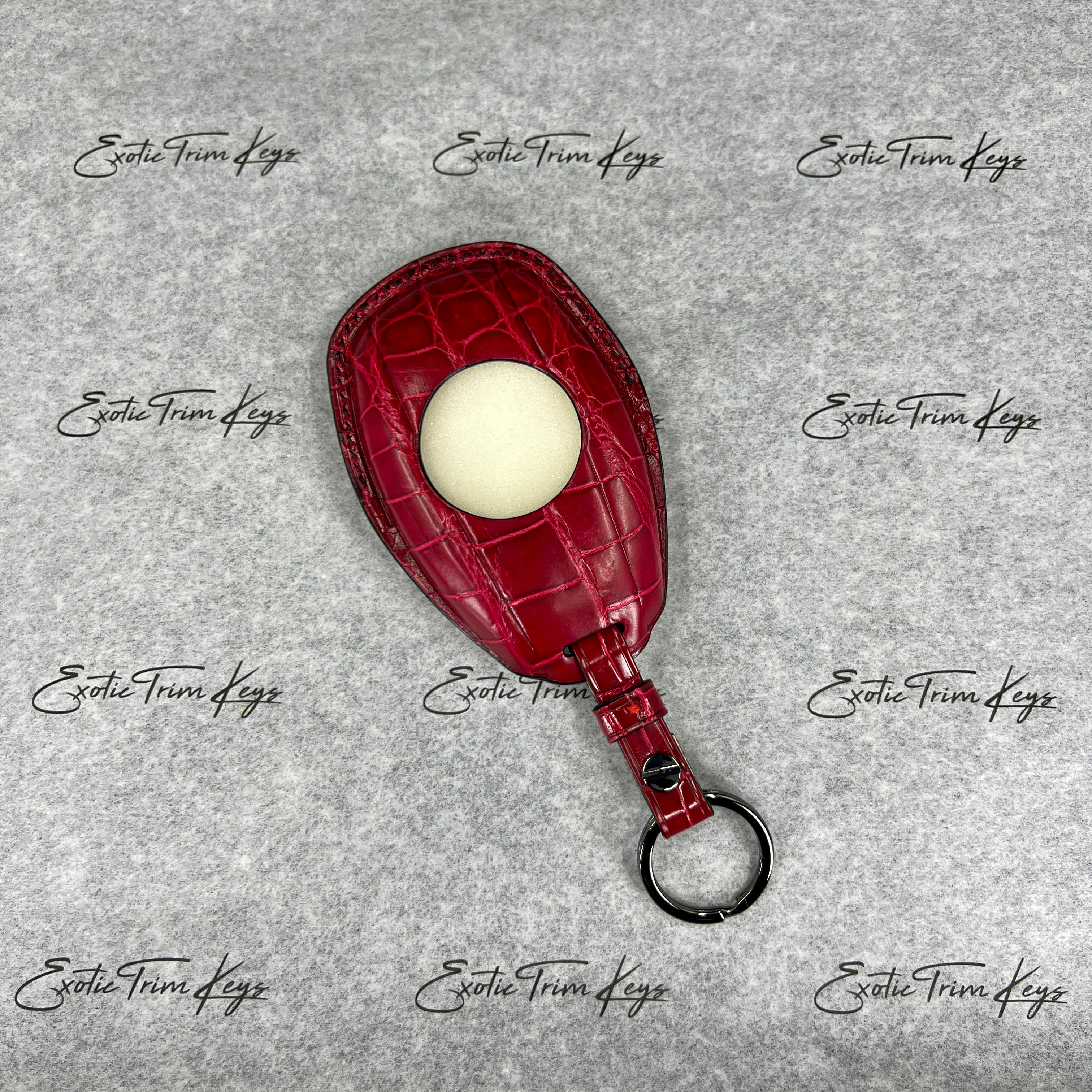 RED CROCODILE KEY COVER FOR BENTLEY - IN STOCK