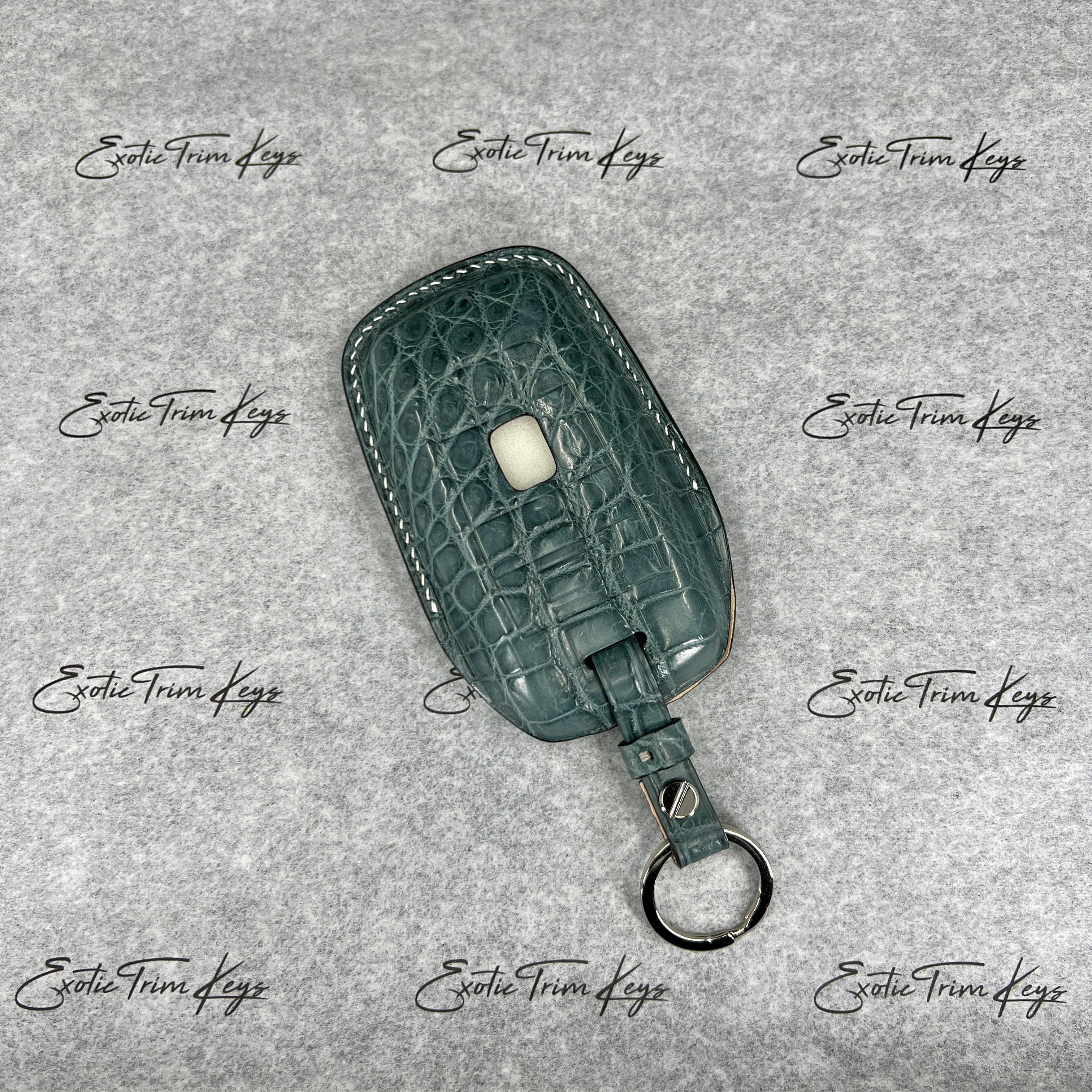 GREY BLUE CROCODILE KEY COVER FOR ROLLS ROYCE - IN STOCK