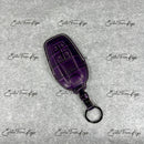 IN STOCK: GLOSSY PURPLE CROCODILE KEY COVER FOR FERRARI