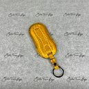 IN STOCK: GLOSSY YELLOW CROCODILE KEY COVER FOR PORSCHE