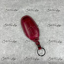 IN STOCK: WINE RED CROCODILE KEY COVER FOR MCLAREN