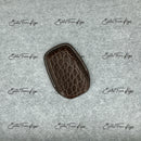 IN STOCK: DARK BROWN CROCODILE WITH WHITE DETAILS KEY COVER FOR LAND CRUISER