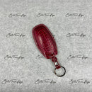 IN STOCK: WINE RED CROCODILE KEY COVER FOR AUDI