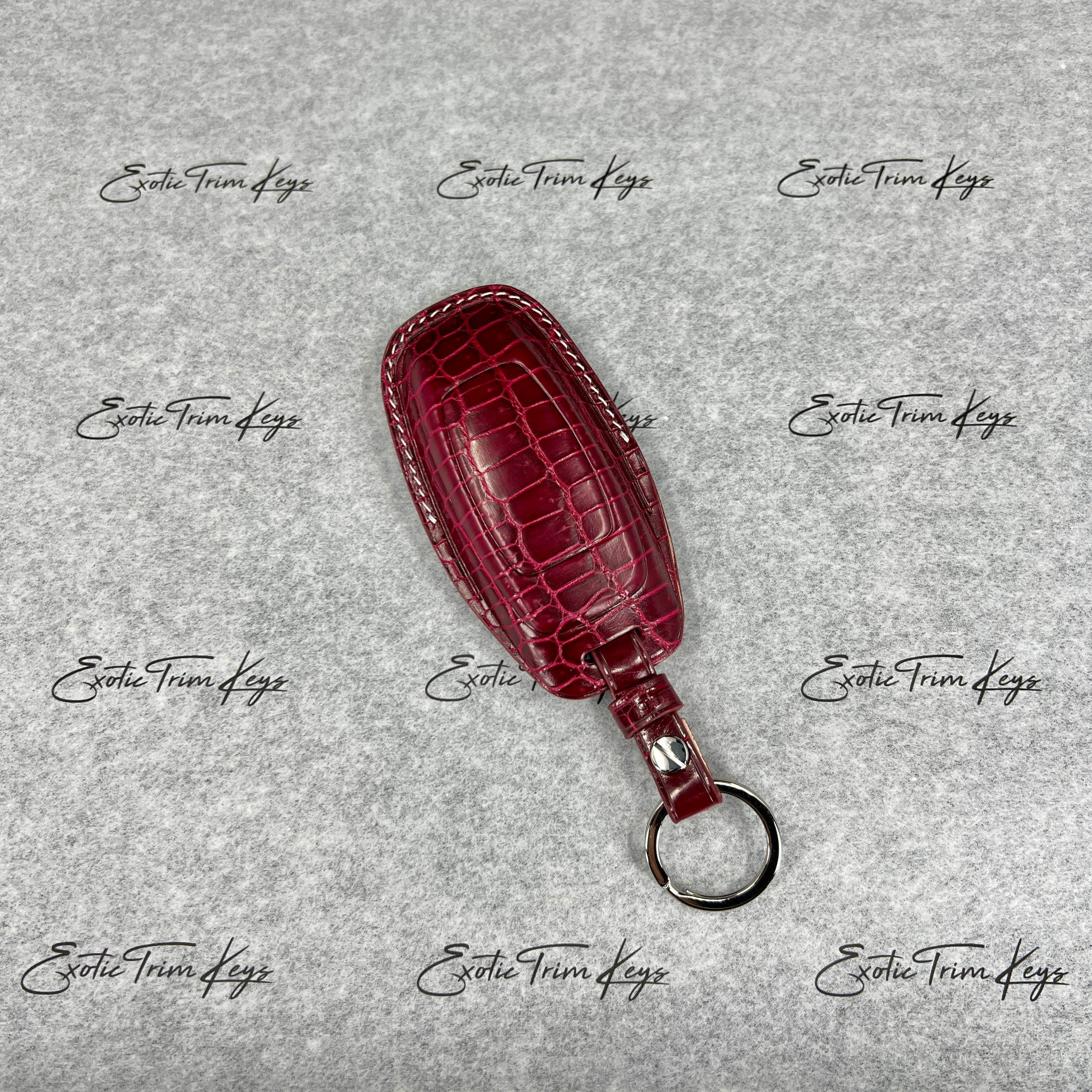 RED CROCODILE KEY COVER FOR AUDI - IN STOCK