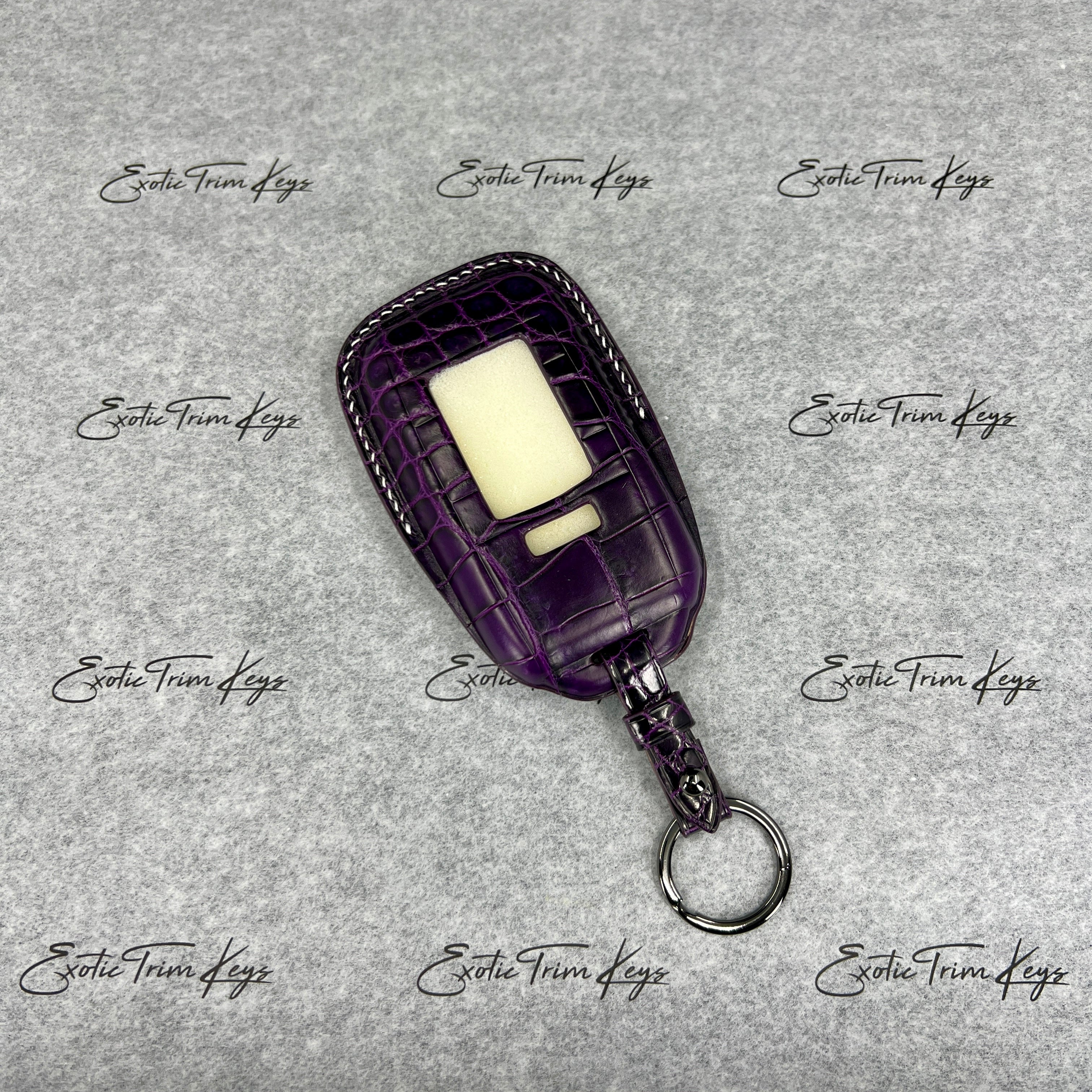 PURPLE CROCODILE KEY COVER FOR ROLLS ROYCE - IN STOCK