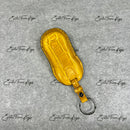 IN STOCK: GLOSSY YELLOW CROCODILE KEY COVER FOR PORSCHE