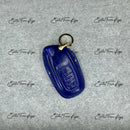 IN STOCK: ELECTRIC BLUE CROCODILE WITH BLUE DETAILS KEY COVER FOR LAMBORGHINI