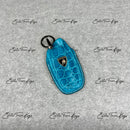 IN STOCK: AQUA BLUE CROCODILE KEY COVER FOR LAMBORGHINI