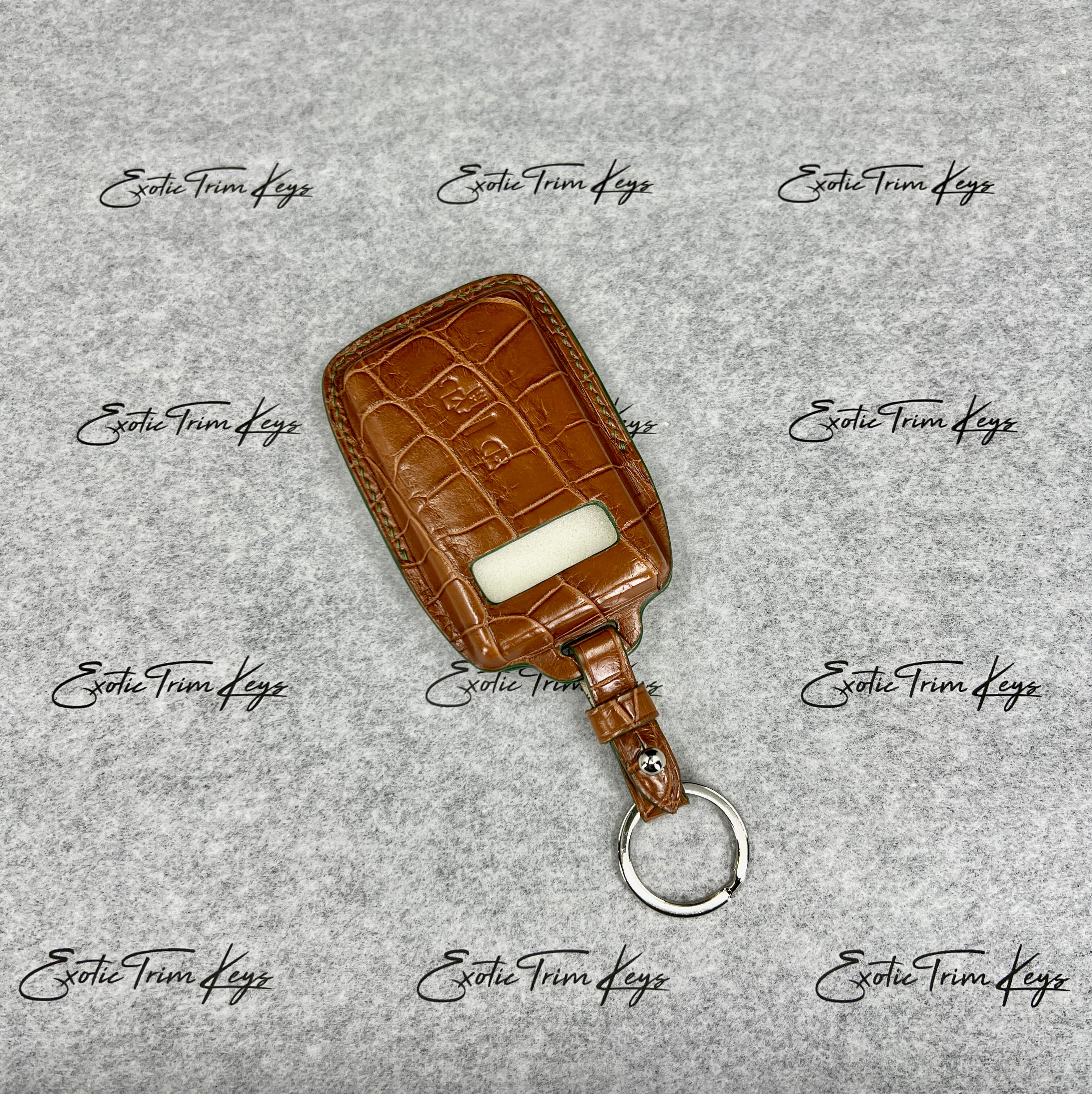 IN STOCK: CARAMEL CROCODILE KEY COVER FOR FERRARI