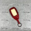 IN STOCK: GLOSSY RED CROCODILE KEY COVER FOR MERCEDES