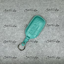 IN STOCK: TIFFANY BLUE CROCODILE WITH WHITE DETAILS KEY COVER FOR BENTLEY