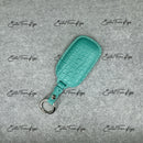 IN STOCK: TIFFANY BLUE CROCODILE WITH WHITE DETAILS KEY COVER FOR BENTLEY