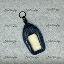 IN STOCK: NAVY BLUE CROCODILE WITH BLUE DETAILS KEY COVER FOR BMW